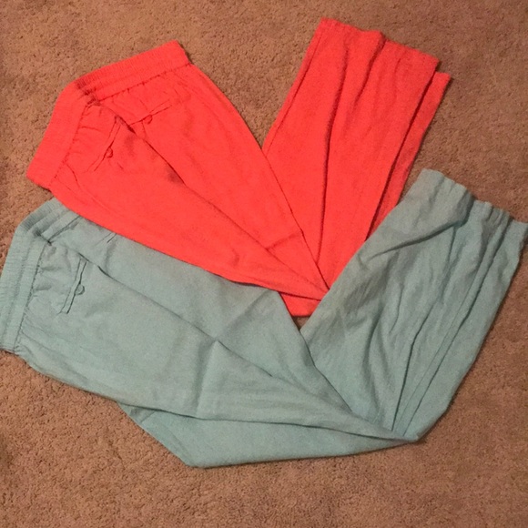 Love Tree linen pants with drawstring waist - Picture 2 of 2